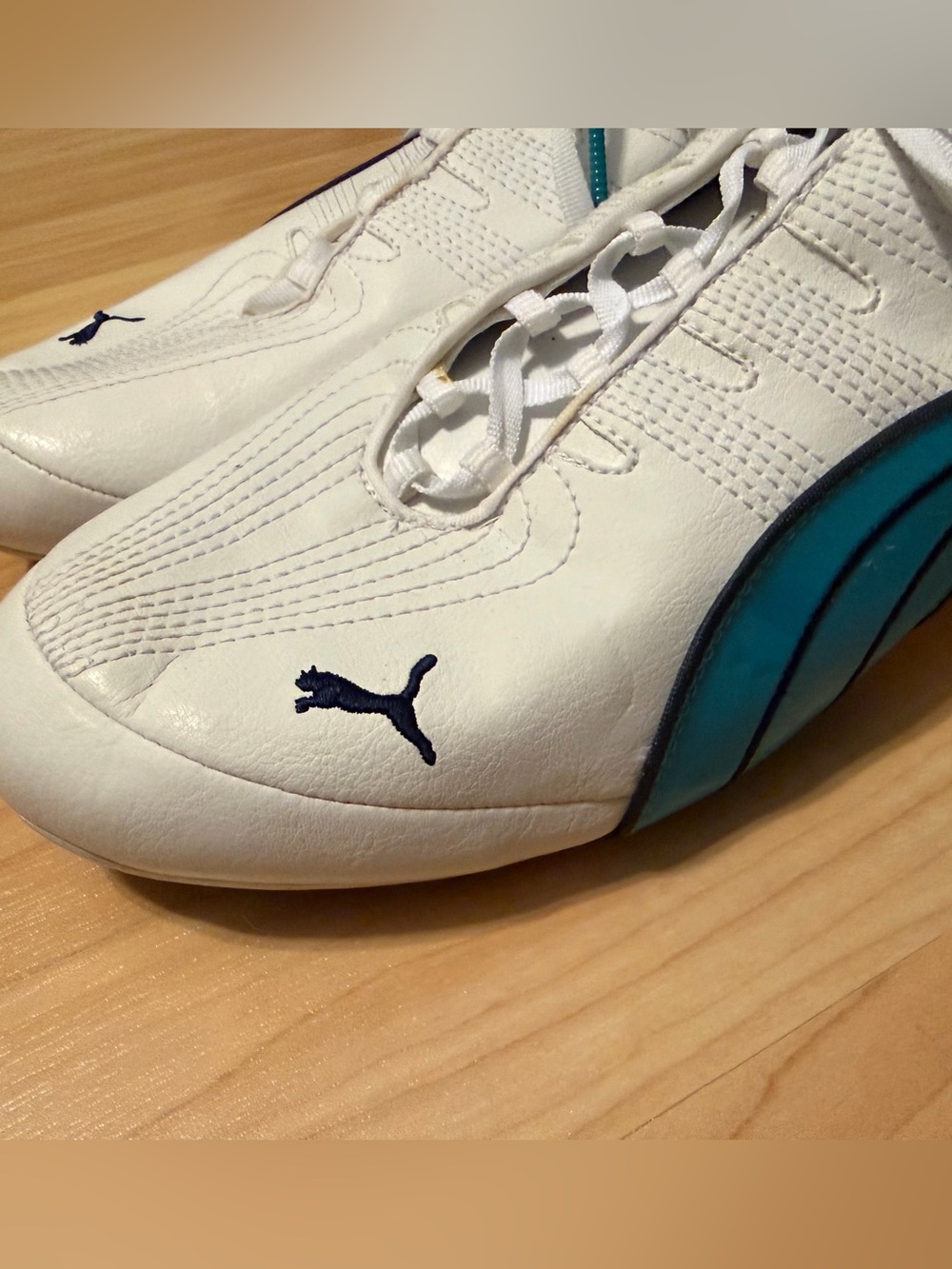 Puma White & Blue Women's Shoes Sport Kicks Casual Sneakers Size 10 NWOT - Picture 3 of 9